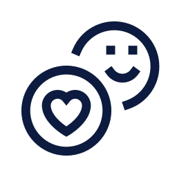 Reactions icon, Sharp Line style