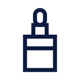 Reagent bottle icon, Sharp Line style