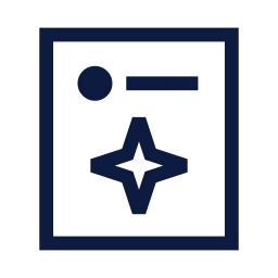 Recommended post icon, Sharp Line style