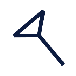 Reflex hammer icon, Sharp Line style