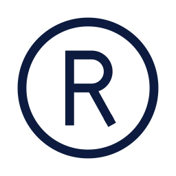 Registered icon, Sharp Line style