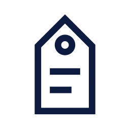 Release tag icon, Sharp Line style