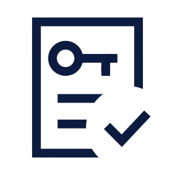 Rent agreement check icon, Sharp Line style