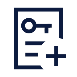 Rent agreement plus icon, Sharp Line style