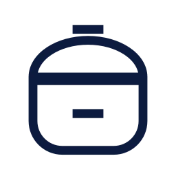 Rice cooker icon, Sharp Line style