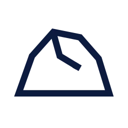 Rock icon, Sharp Line style