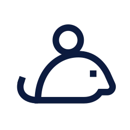 Rodent icon, Sharp Line style