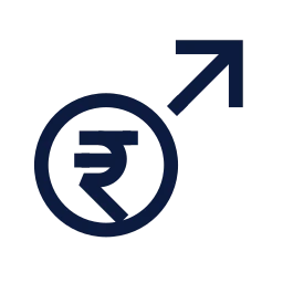 Roi return icon, Sharp Line style