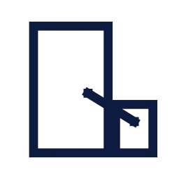 Room for rent icon, Sharp Line style