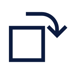 Rotate object icon, Sharp Line style