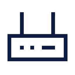 Router icon, Sharp Line style