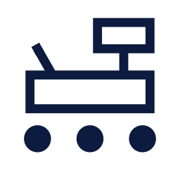 Rover robot icon, Sharp Line style