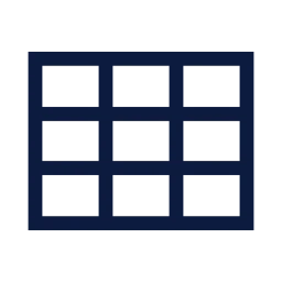 Rule of thirds icon, Sharp Line style