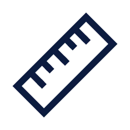 Ruler icon, Sharp Line style