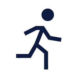 Running icon, Sharp Line style