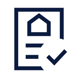 Sale deed check icon, Sharp Line style