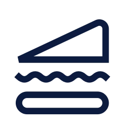 Sandwich icon, Sharp Line style