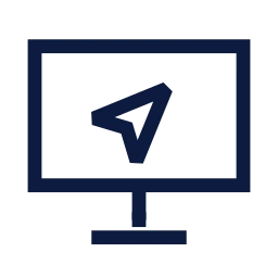 Sat nav icon, Sharp Line style