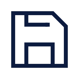 Save icon, Sharp Line style