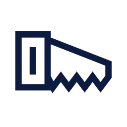 Saw icon, Sharp Line style
