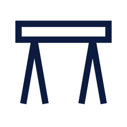 Sawhorse icon, Sharp Line style