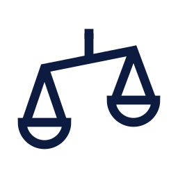 Scale hanging icon, Sharp Line style