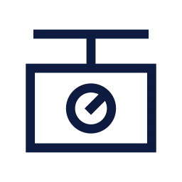Scale weigh icon, Sharp Line style