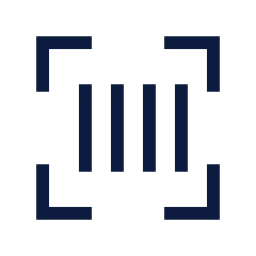Scan barcode icon, Sharp Line style