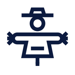 Scarecrow icon, Sharp Line style
