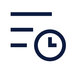 Schedule icon, Sharp Line style
