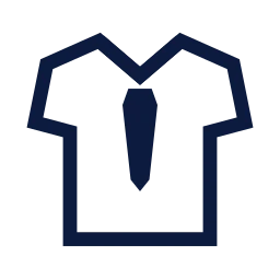 School uniform icon, Sharp Line style