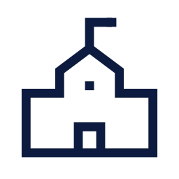 School icon, Sharp Line style