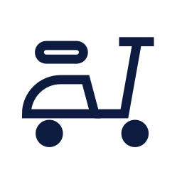 Scooter icon, Sharp Line style