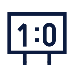 Scoreboard icon, Sharp Line style