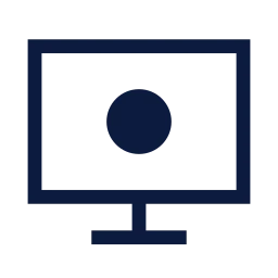 Screen record icon, Sharp Line style