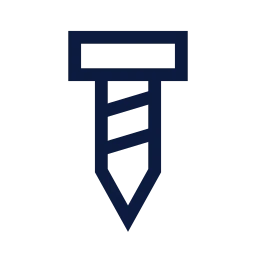 Screw icon, Sharp Line style