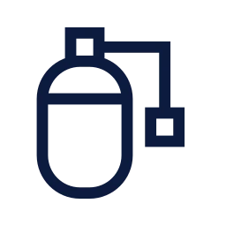 Scuba tank icon, Sharp Line style