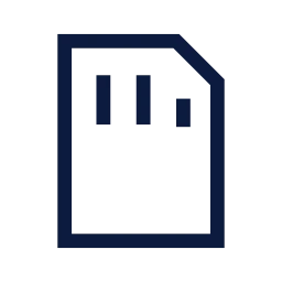 Sd card icon, Sharp Line style