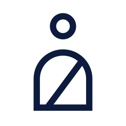 Seatbelt reminder icon, Sharp Line style