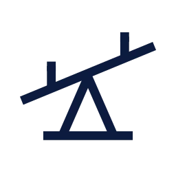 See saw icon, Sharp Line style