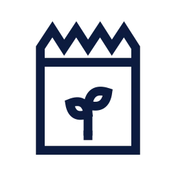 Seed packet icon, Sharp Line style