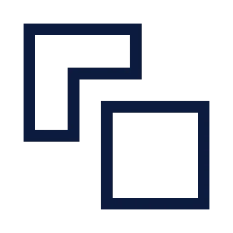 Send to back icon, Sharp Line style
