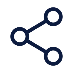 Share icon, Sharp Line style