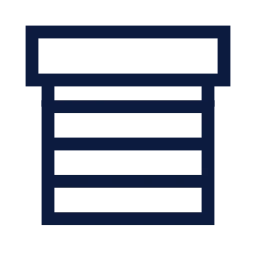 Shop shutter icon, Sharp Line style