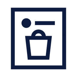 Shoppable post icon, Sharp Line style