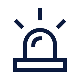 Siren icon, Sharp Line style