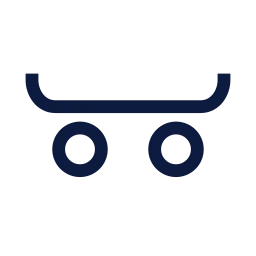 Skateboard icon, Sharp Line style