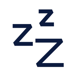 Sleep icon, Sharp Line style