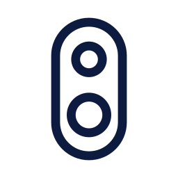 Smart doorbell icon, Sharp Line style
