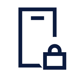 Smartphone lock icon, Sharp Line style